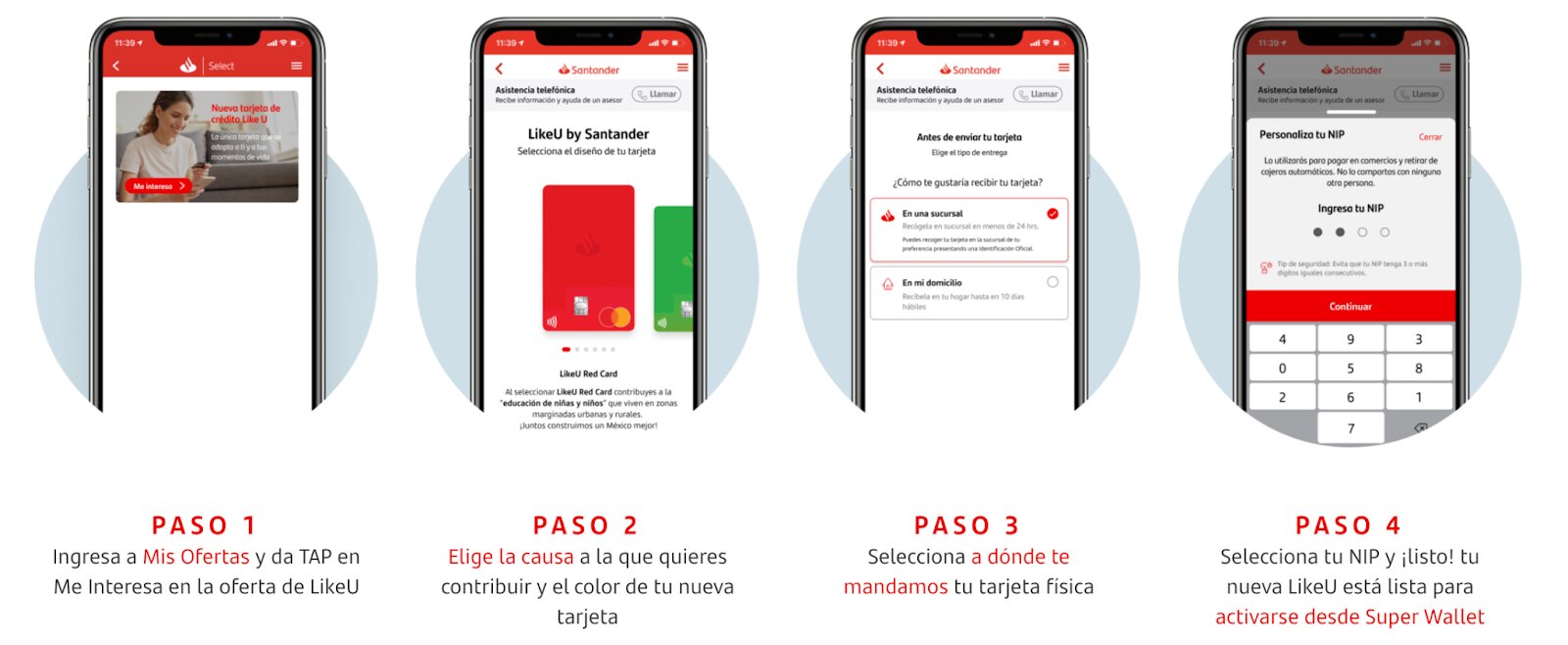 4. Tarjeta de Crédito Santander LikeU