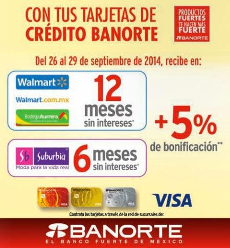 Beneficios de obtener meses sin intereses con tarjetas Banorte