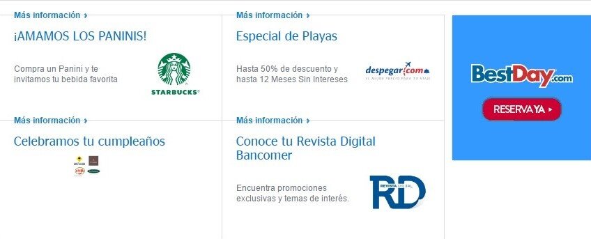 Cómo funciona el programa de descuentos de Bancomer