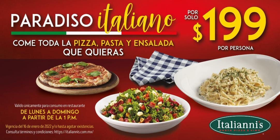 Cómo obtener promociones en Italianni's siempre