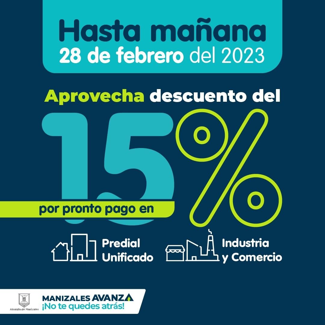 Descuentos por pronto pago del predial
