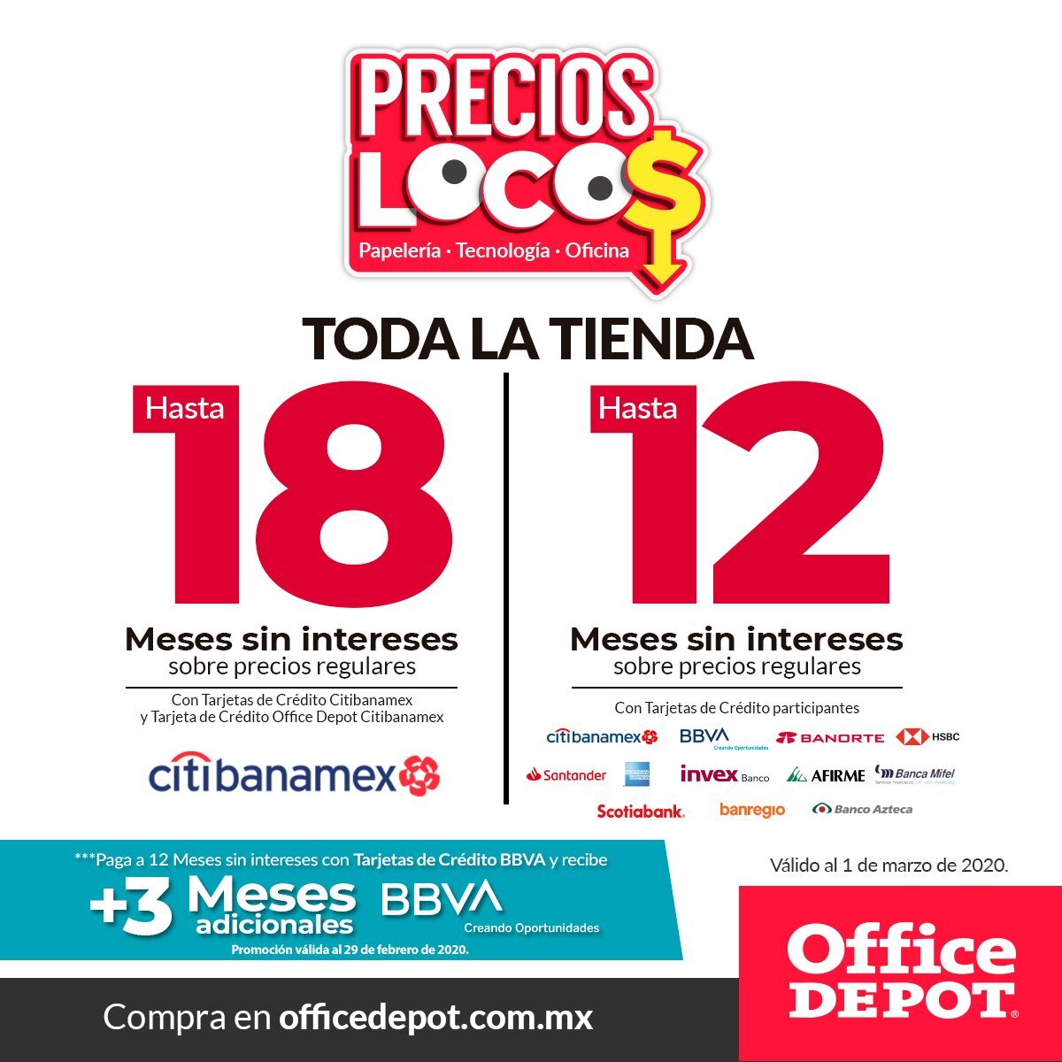 Desventajas de la tarjeta Office Depot