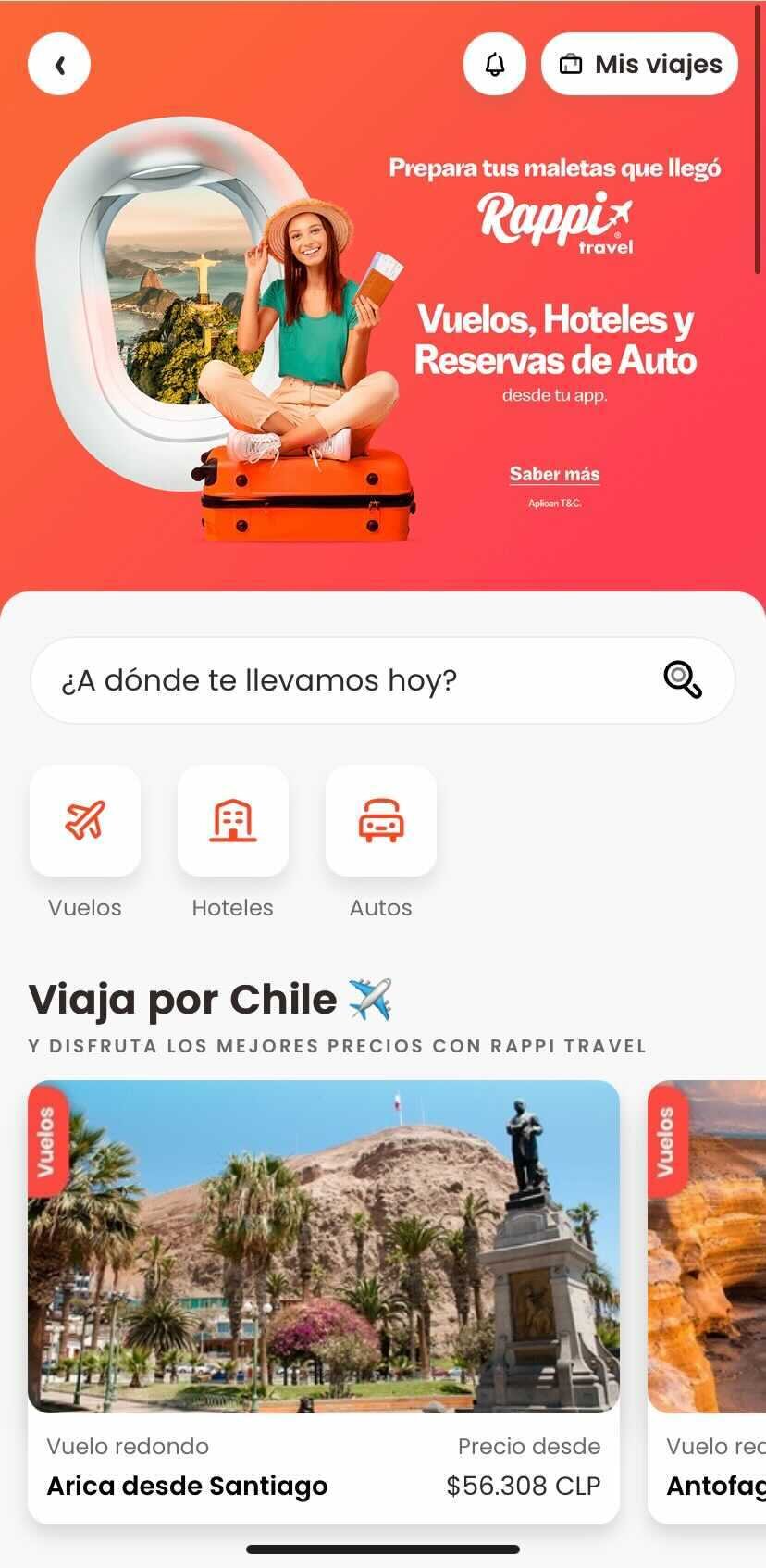 Desventajas de Rappi Travel