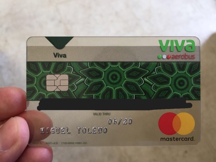 Evolución de la tarjeta VivaAerobus