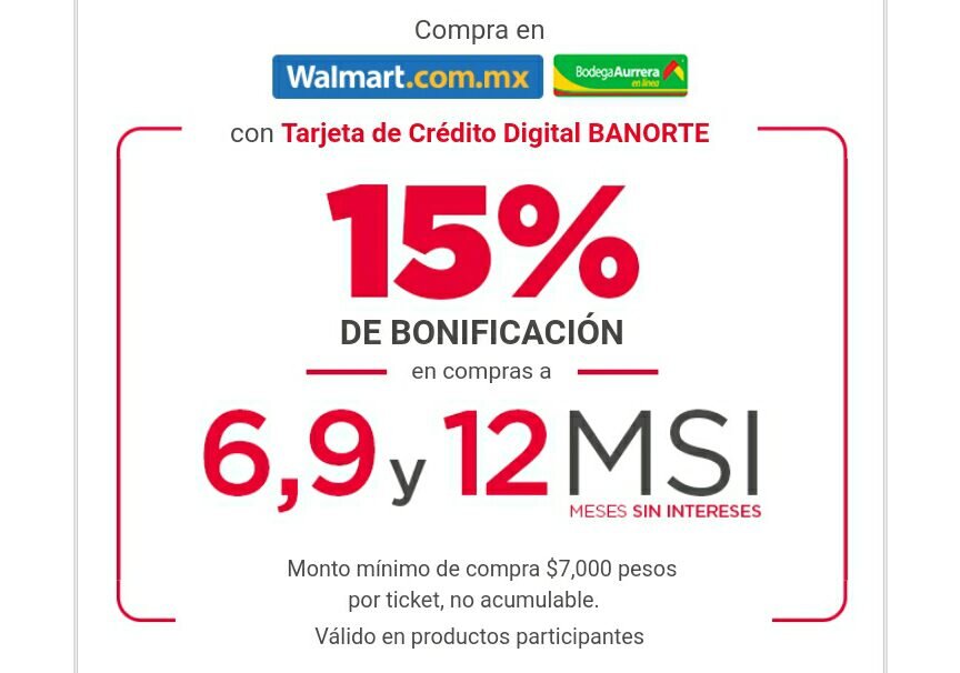 Meses sin intereses Banorte en el extranjero