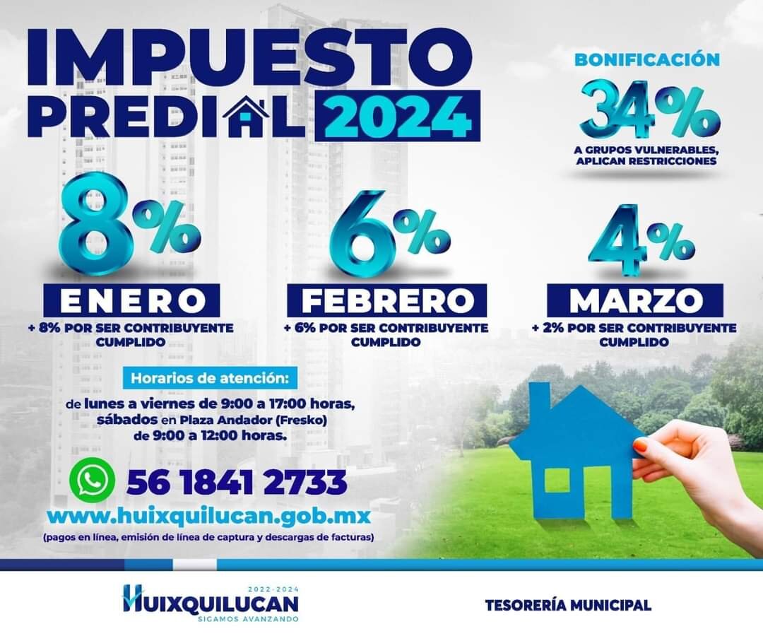 Pago predial a meses sin intereses 2024