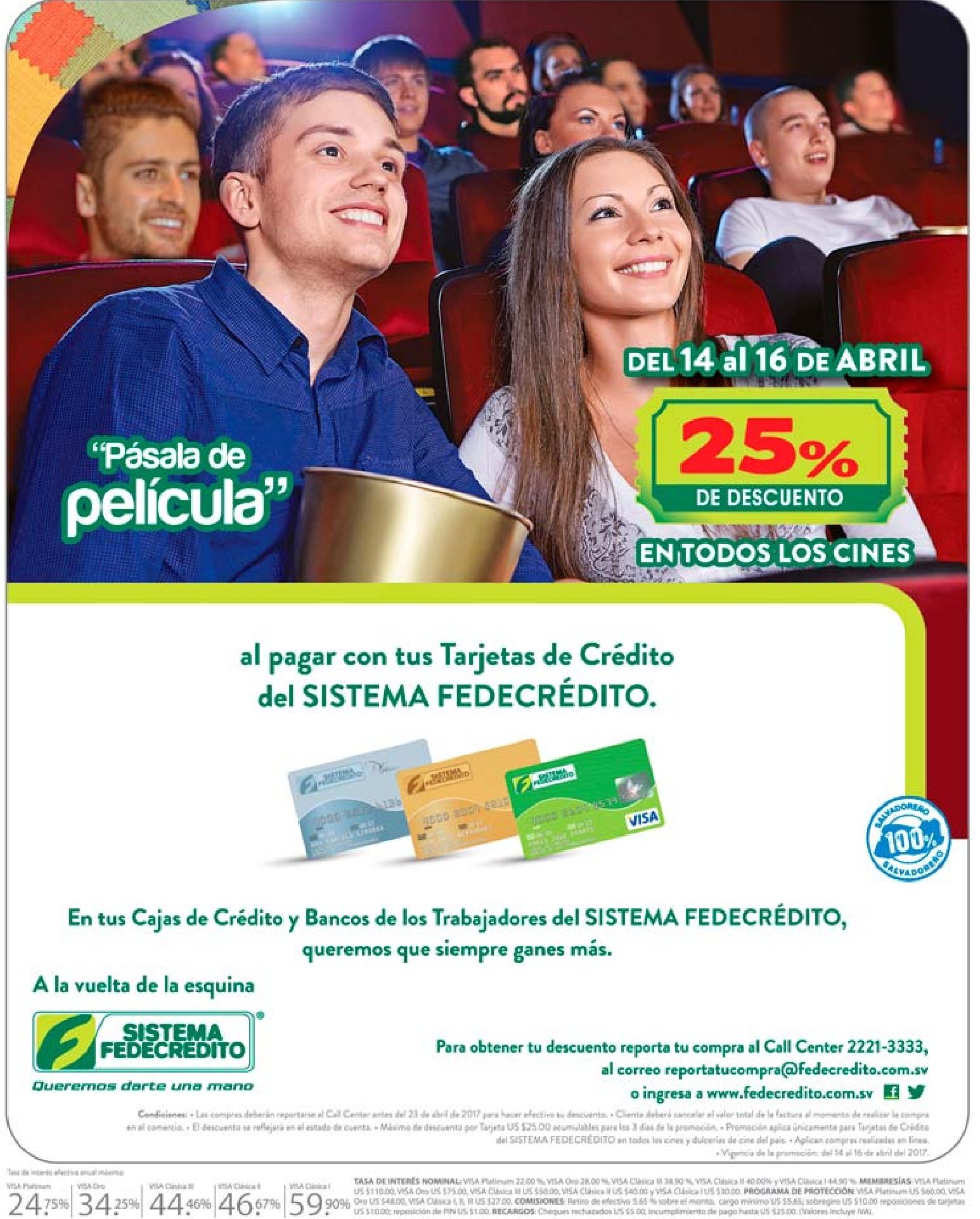 Promociones para el cine y otros beneficios