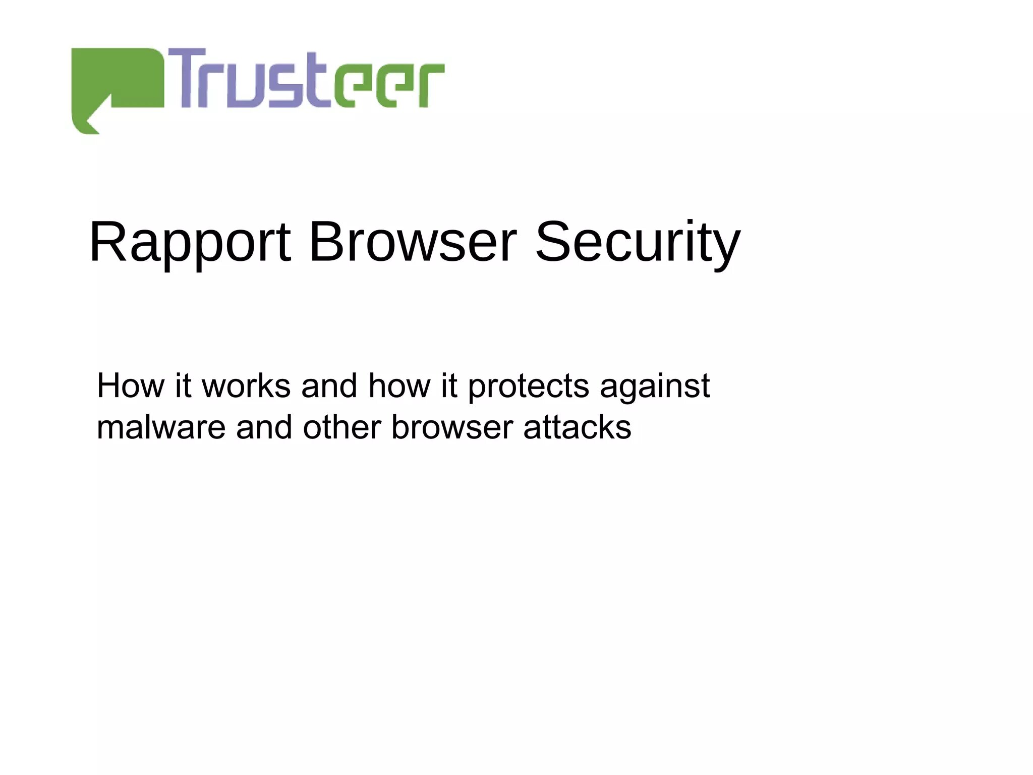 ¿Qué es Trusteer Rapport?