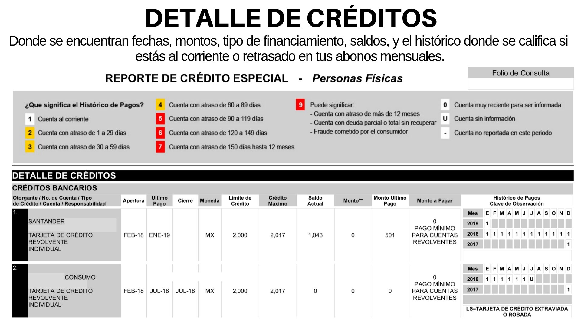 ¿Quién emite el Reporte de Buró de Crédito Especial?