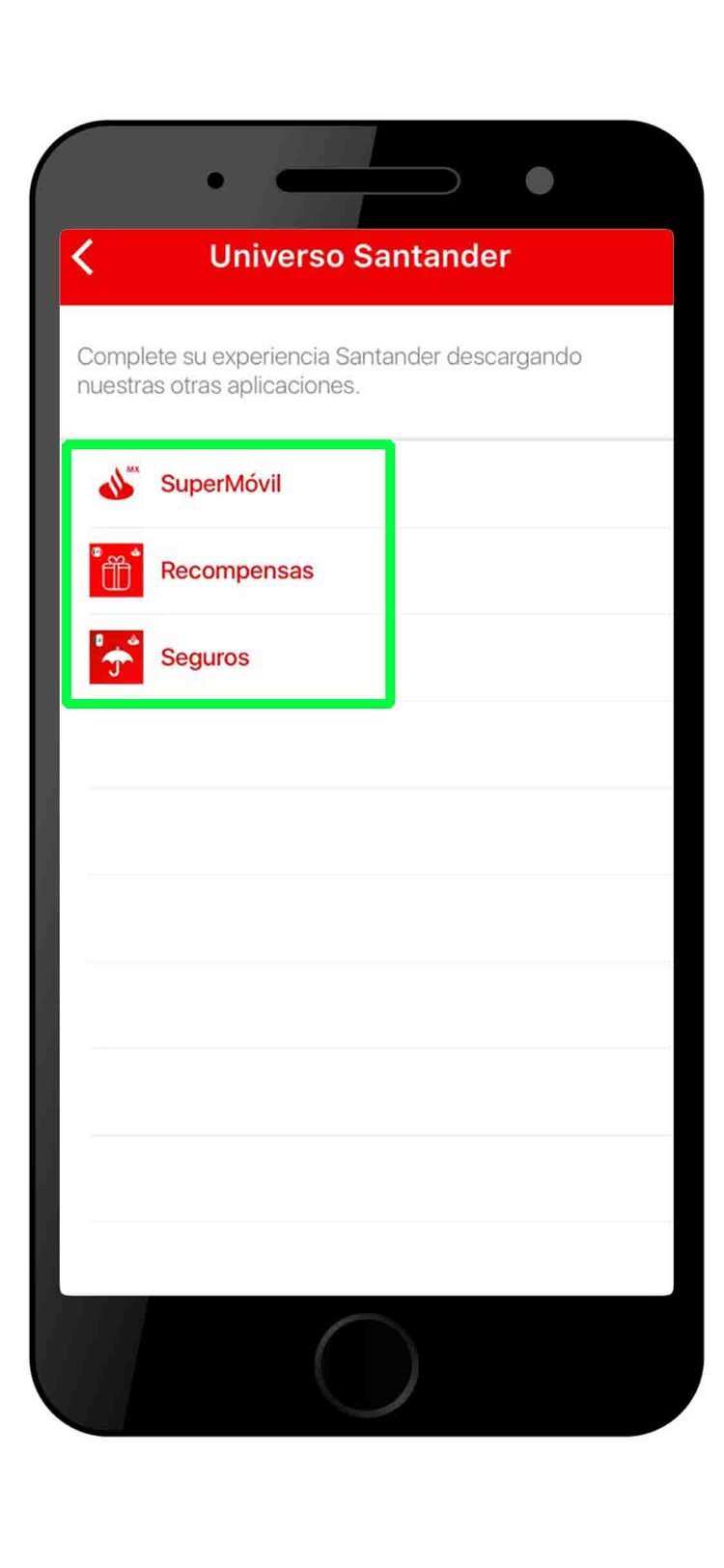 ¿Qué puedo hacer desde la app Santander Súper Móvil?