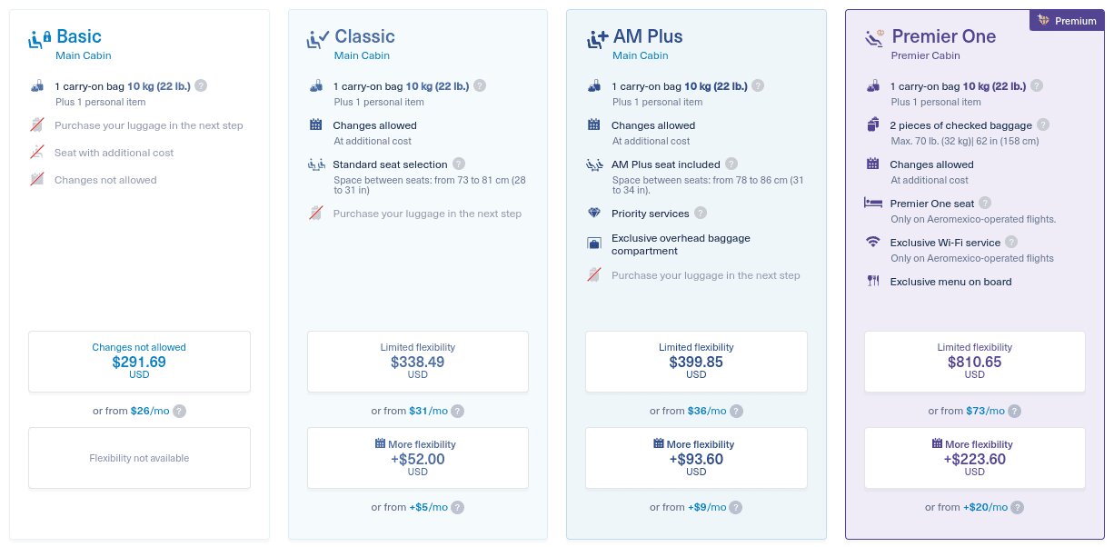 Valor de los puntos Aeroméxico Rewards en MacStore
